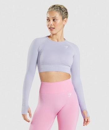 Corp Tops Gymshark Vital Seamless 2.0 Mujer Azules | CO 2453BEX